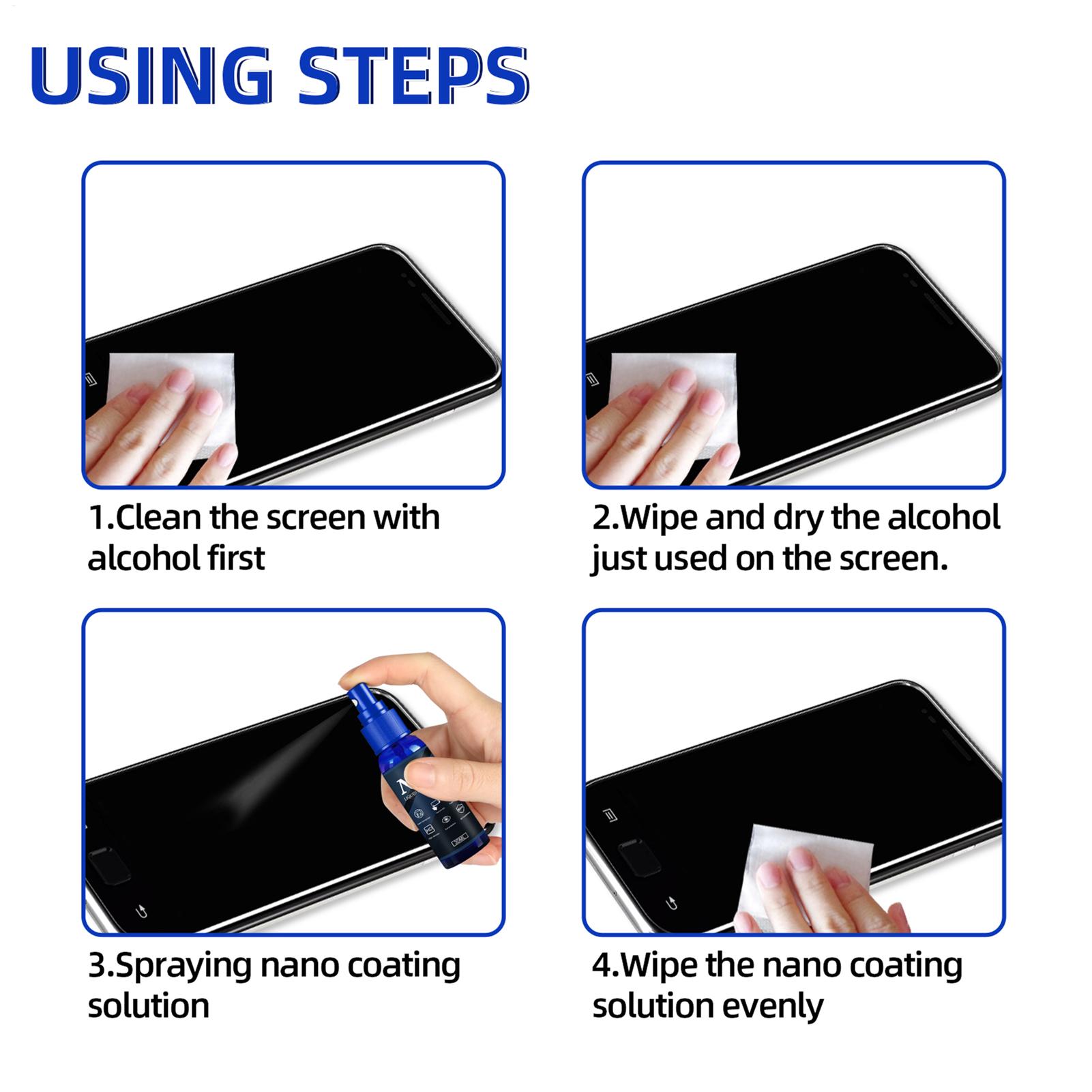 Защитный спрей для экрана, жид – обзор и цена Oleophobic Coating Spray