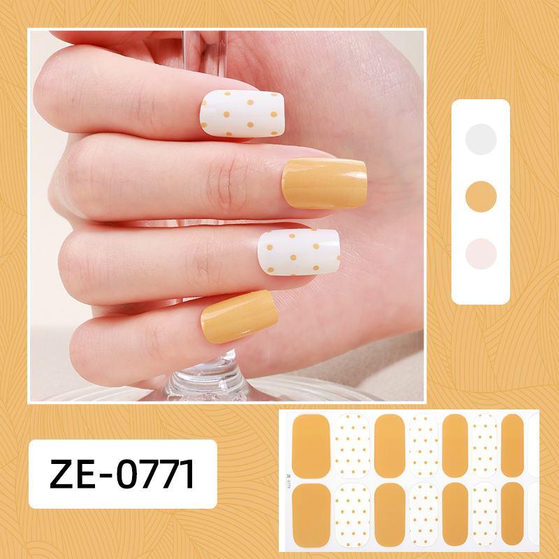 Наклейки для ногтей с 16 узора – обзор и цена Full Cover Adhesive